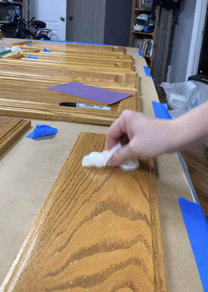 Cleaning Cabinets for Paint