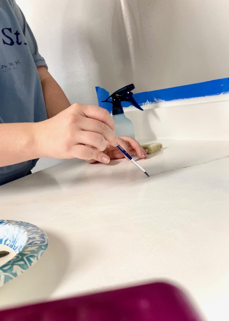 DIY Painted Countertops